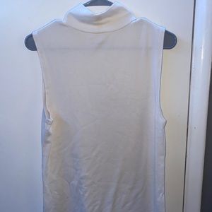 White turtle neck tank top